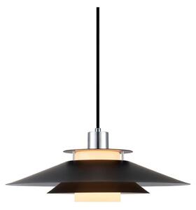 Halo Design 990808- Lustr na lanku RIVOLI 1xE27/40W/230V pr. 40 cm černá/l.chrom