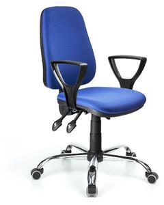 ANTARES kancelářská židle 1140 ASYN C, nosnost 130 kg, Mechanika: Asynchronní, Područky: BR25, Kříž: Kovový chromovaný, Materiál: Látka odolnost 60 000 cyklů