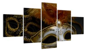 Karnevalová maska - obraz (125x70cm)