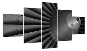 Detail turbíny - obraz (125x70cm)