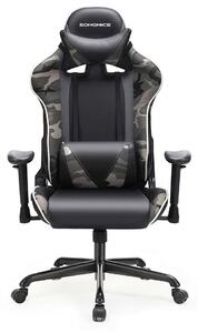 Herní židle k PC Sracer ARMY s područkami nosnost 130 kg černá