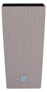 Květináč RATO SQUARE s vkladem 29 cm - barva: mocca
