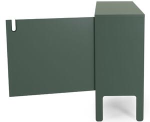 Matně zelená lakovaná komoda Tenzo Uno 148 x 40 cm