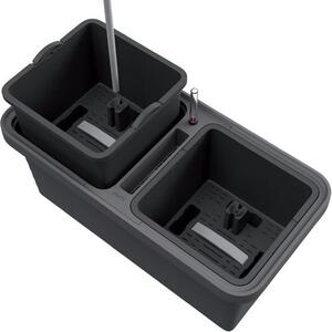 Samozavlažovací truhlík PLASTIA BERBERIS DUO 78x39x35 antracit