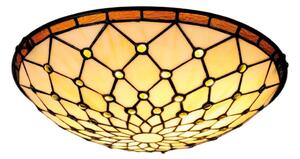 BRILAGI - Tiffany vitrážové stropní svítidlo IVORY 2xE27/60W/230V pr. 40 cm