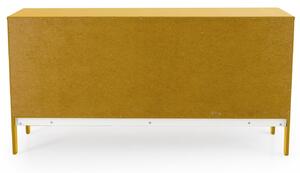 Matně hořčicově žlutá lakovaná komoda Tenzo Uno 171 x 46 cm