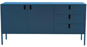 Matně petrolejově modrá lakovaná komoda Tenzo Uno 171 x 46 cm