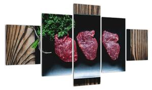 Obraz - steaky (125x70cm)