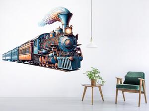 Parní vlak arch 47 x 39 cm