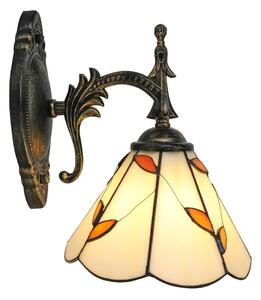 Brilagi - Tiffany vitrážová nástěnná lampa FOLIA 1xE14/40W/230V