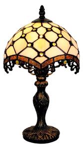 Brilagi - Tiffany vitrážová stolní lampa IVORY 1xE27/60W/230V