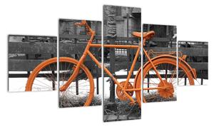 Obraz oranžového kola (125x70cm)