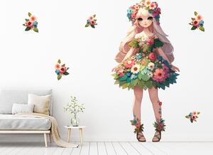 Květinová dívka arch 36 x 75 cm