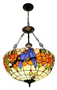 Brilagi - Tiffany vitrážový lustr na řetězu JUNGLE 3xE27/60W/230V pr. 50 cm