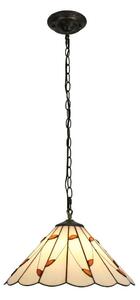 Brilagi - Tiffany vitrážový lustr na řetězu FOLIA 1xE27/60W/230V pr. 40 cm