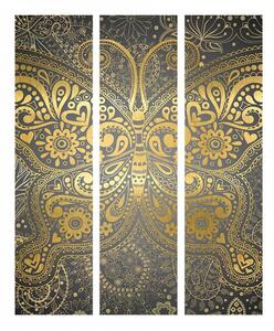 Murando DeLuxe Paraván zlatý motýl Velikost: 135x172 cm