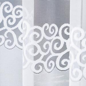 Bílá žakárová záclona DANIELA 300x170 cm