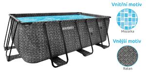 Marimex | Bazén Marimex Florida Premium 2,15x4,00x1,22 m s pískovou filtrací a příslušenstvím - motiv RATAN | 19900124