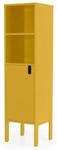 Matně hořčicově žlutá lakovaná knihovna Tenzo Uno 152 x 40 cm