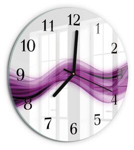 Skleněné nástěnné hodiny Abstraktní čáry zsoc-fi30-00173049