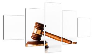Moderní obraz - soudce, advokát (125x70cm)