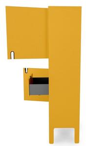 Matně hořčicově žlutá lakovaná knihovna Tenzo Uno 176 x 109 cm
