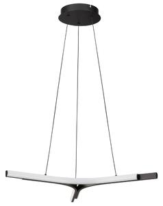 Nova Luce Černé kovové závěsné LED světlo Nue 70 cm