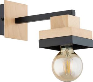 Nástěnná lampa MIKO 1xE27/15W/230V černá/béžová
