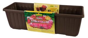 Samozavlažovací truhlík FLORIA SIESTA 40 cm - Čokoláda