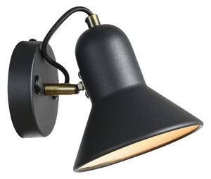 Nástěnné bodové svítidlo ASTAMA 1xE27/40W/230V černá/mosaz