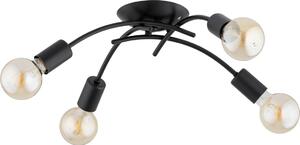 Přisazený lustr TORIZO 4xE27/15W/230V černá