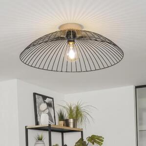 Brilagi - LED Přisazený lustr CERIA WIRE 1xE27/40W/230V pr. 60 cm černá/dub