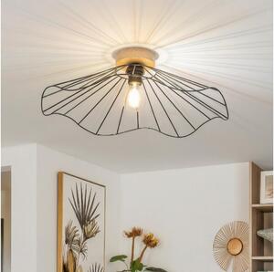 Brilagi - LED Přisazený lustr CERIA WIRE 1xE27/40W/230V pr. 60 cm černá/dub