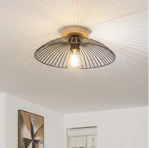 Brilagi - LED Přisazený lustr CERIA WIRE 1xE27/40W/230V pr. 26 cm černá/dub