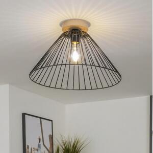 Brilagi - LED Přisazený lustr CERIA WIRE 1xE27/40W/230V pr. 45 cm černá/dub
