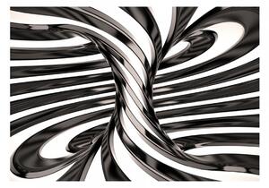 Murando DeLuxe 3D Černobílý vír Rozměry (š x v) a Typ: 250x175 cm - vliesové