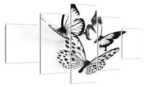 Obraz motýlů (125x70cm)