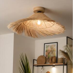 Brilagi - LED Přisazený lustr CERIA BOHO 1xE27/40W/230V pr. 70 cm ratan/dub