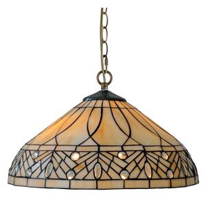Prezent 241 - Lustr na řetězu TIFFANY 2xE27/60W/230V