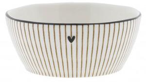 Miska na omáčku STRIPES, béžová, 9,5x4 cm Bastion Collections LI-BOWL-SAUCE-023-BC-S