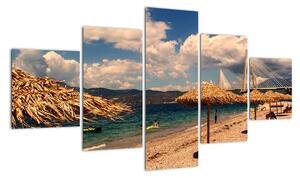 Obraz pláže (125x70cm)