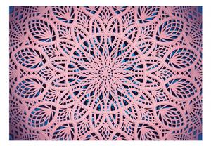 Murando DeLuxe Tapeta mandala - růžová krajka Rozměry (š x v) a Typ: 150x105 cm - vliesové
