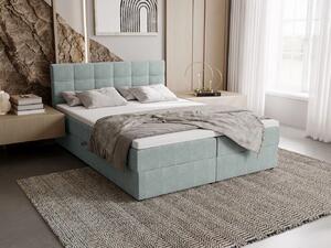Čalouněná postel 140x200 ELSIE 2 s úložným prostorem - mátová