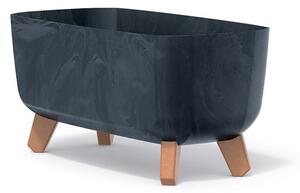 Květináč GRACIA CASE BETON EFFECT 39 cm - barva: antracit