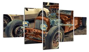 Obraz historického auta (125x70cm)