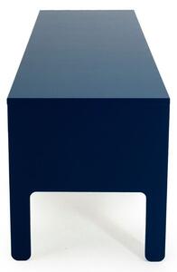 Matně petrolejově modrý lakovaný TV stolek Tenzo Uno 171 x 46 cm