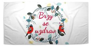 Sablio Ručník Brzy se uzdrav 2 - 30x50 cm