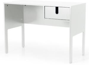 Matně bílý lakovaný pracovní stůl Tenzo Uno 105 x 50 cm