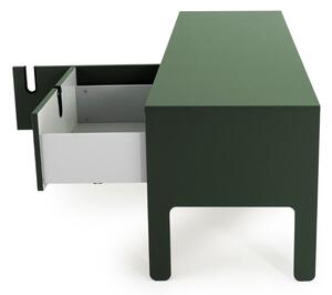Matně zelený lakovaný TV stolek Tenzo Uno 171 x 46 cm