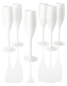 ERNESTO® Sada sklenic, 6dílná (bílá, sklenice na šampaňské) (100375079002)